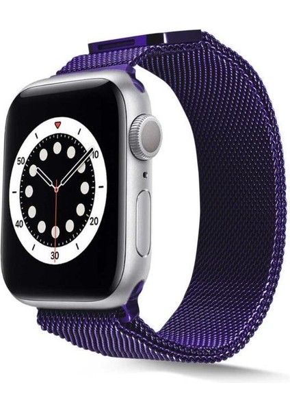 Apple Watch Ultra 49MM Uyumlu Krd-01 Metal Kasa Tel Örgü Mıknatıslı Kordon