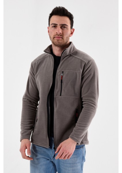 - Outdoor Gri Polar Mont - 3 Cep Outdoor Anti Pilling Üniversal Mevsimlik Polar modelleri