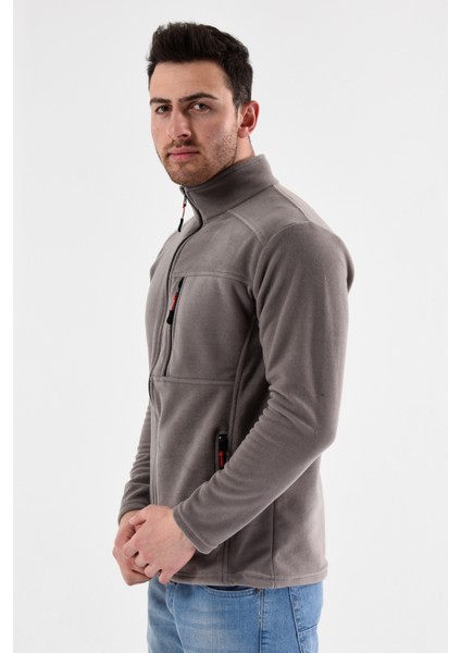 - Outdoor Gri Polar Mont - 3 Cep Outdoor Anti Pilling Üniversal Mevsimlik Polar fırsatları