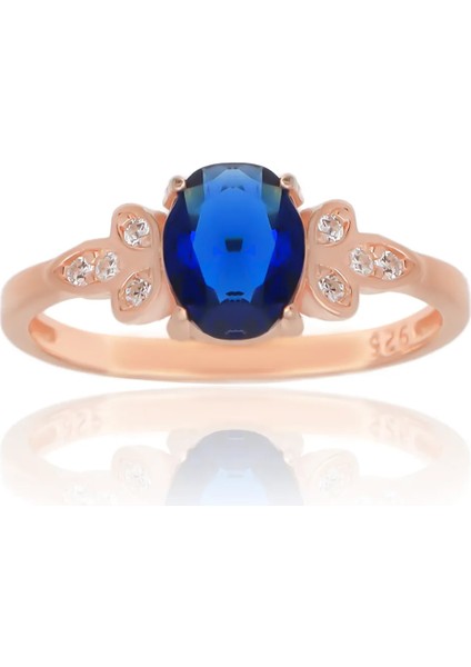 925 Ayar Gümüş Lotus Motifli Zirkon Taşlı Yüzük indirimleri