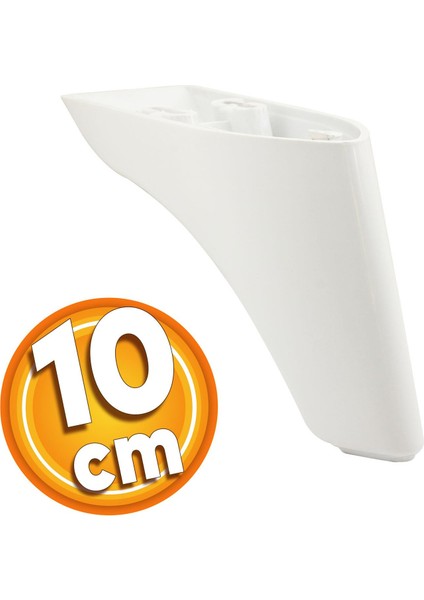 Göknar Lüks Mobilya Kanepe Sehpa Tv Ünitesi Koltuk Ayağı 10 cm Beyaz Baza Ayakları