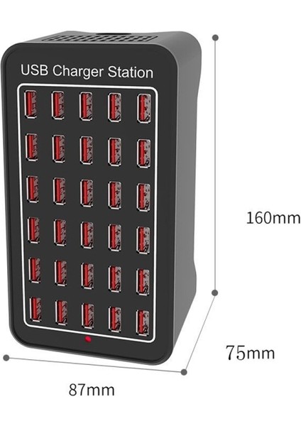 30 USB Port Çoklu USB Şarj Istasyonu Cihazı 150W Xld-A7