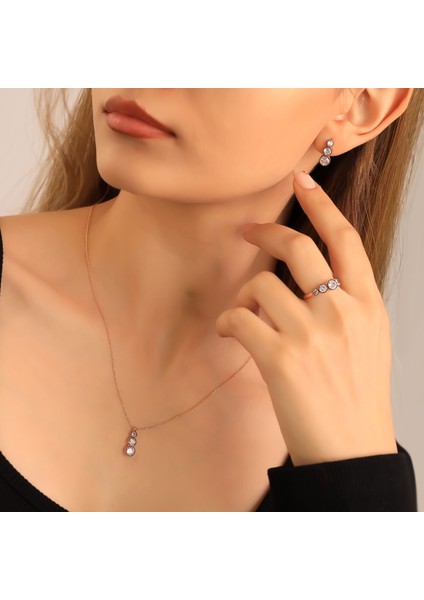 925 Ayar Gümüş Elmas Kesim Set fiyatları