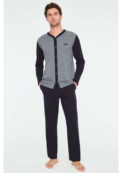 - Erkek Lacivert Boydan Patlı Pijama Takımı fiyatları