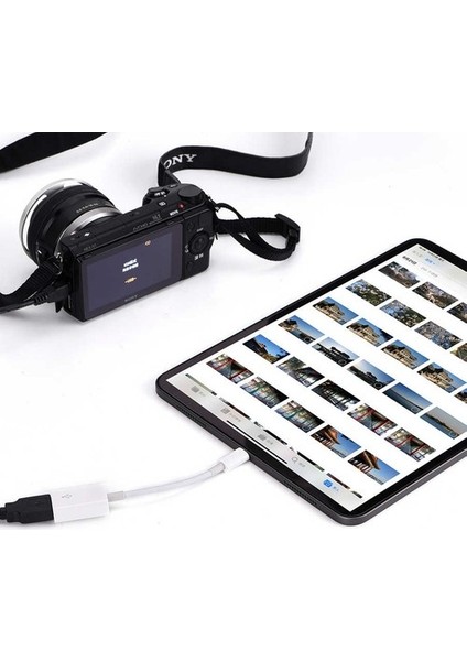 JH-0514 Iphone Ipad Uyumlu Otg Kamera ve Multi Medya Bağlantı Adaptörü
