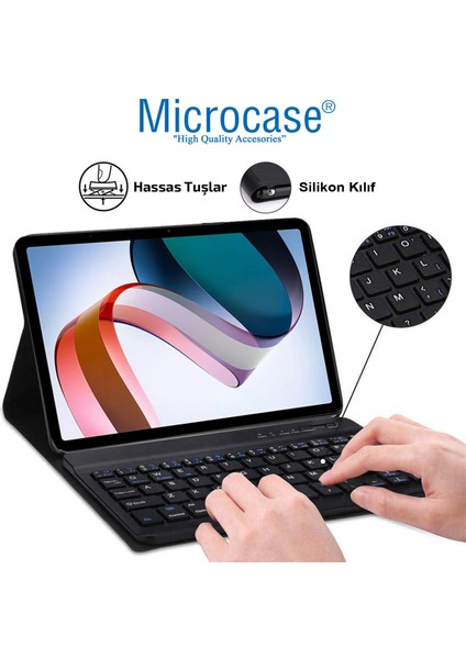 Xiaomi Redmi Pad 10.61 Inch Tablet Bluetooth Klavyeli Standlı Kılıf - Bkk4 modelleri