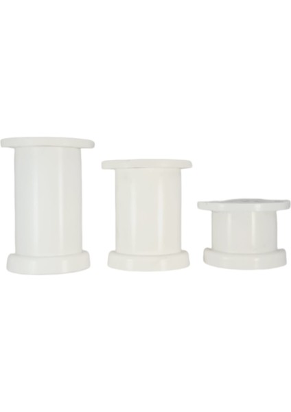 10 cm 50 Lik Plastik Beyaz Yuvarlak Ayak ( 4 Adet)
