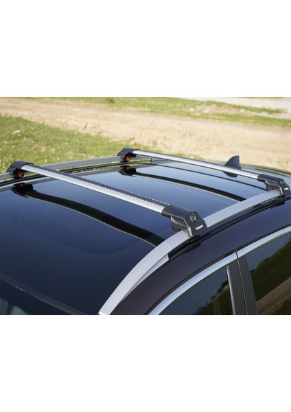 Volvo XC90 2003-2015 Kilitli Ara Atkı Cross Bar Taşıyıcı Tavan Barı 4 Adet Dayama Dahil