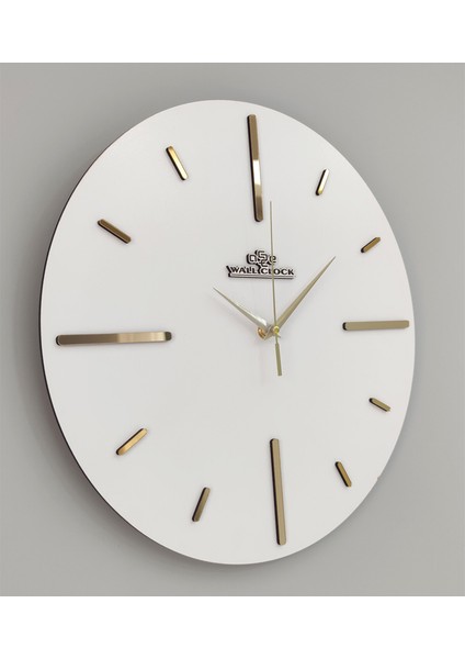 Short Line Aynalı Duvar Saati 37X37CM Sessiz Akar Mekanizma fiyatları