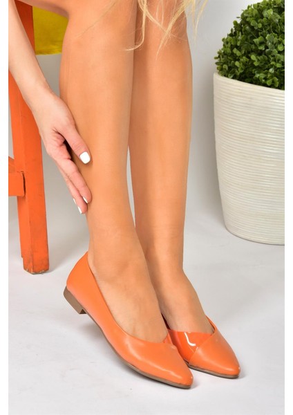 Turuncu Günlük Kadın Babet P726143009