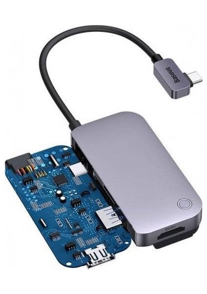 PadJoy Type-C (PD) HUB Adaptör 4K HD HDMI + USB 3.0 + Type-C (PD)