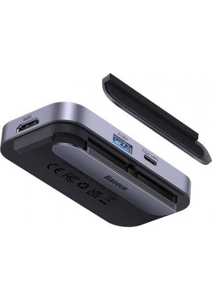 PadJoy Type-C (PD) HUB Adaptör 4K HD HDMI + USB 3.0 + Type-C (PD)
