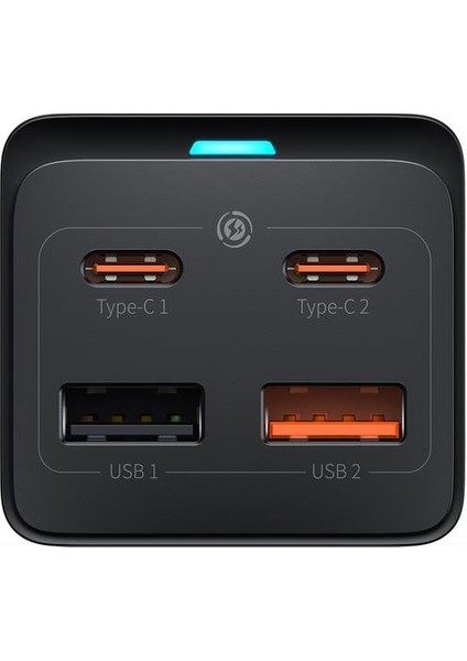 Gan3 Pro 65W Hızlı Telefon Tablet Macbook Pro Masa Üstü Şarj Cihazı + Ac Priz + 100W Type-C To Type-C Kablo