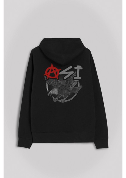 Uçan Kartal Asi Taraftar Beşiktaş Ön ve Arka Baskılı Sweatshirt Unisex Kapüşonlu Hoodie fiyatları