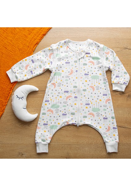 Sare Baby Bebek Uyku Tulumu %100 Doğal Pamuk Çift Kat Özel Kumaş Unisex 1.0 Tog