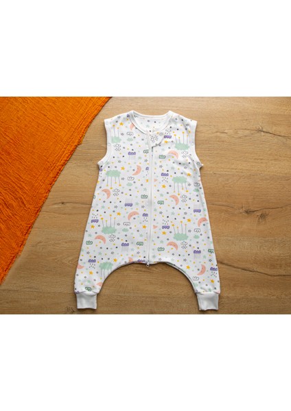 Sare Baby Bebek Uyku Tulumu %100 Doğal Pamuk Çift Kat Özel Kumaş Unisex 1.0 Tog