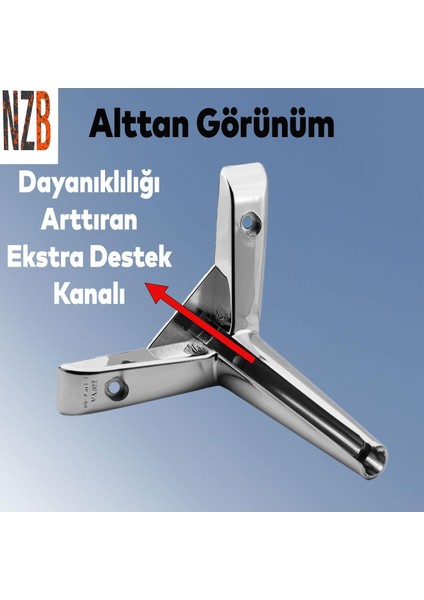 Lüks Mobilya Kanepe Sehpa Tv Ünitesi Koltuk Ayağı 12 cm Parlak Krom Baza Ayak indirimleri