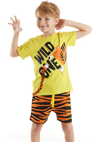 Wild One Erkek Çocuk T-shirt Şort Takım
