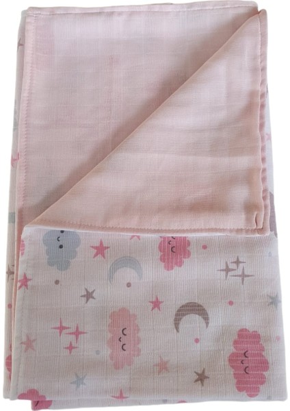 %100 Organik Pamuk Müslin Bebek Battaniyesi Ebat 80 x 90 Bulut Desen fiyatları