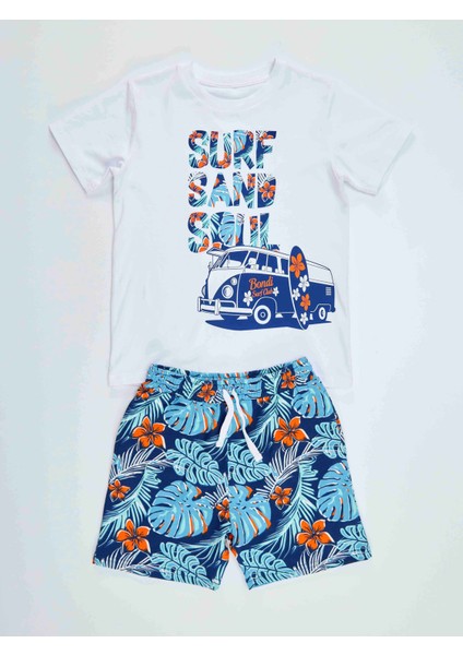 Surf Erkek Çocuk T-Shirt Şort Takım modelleri