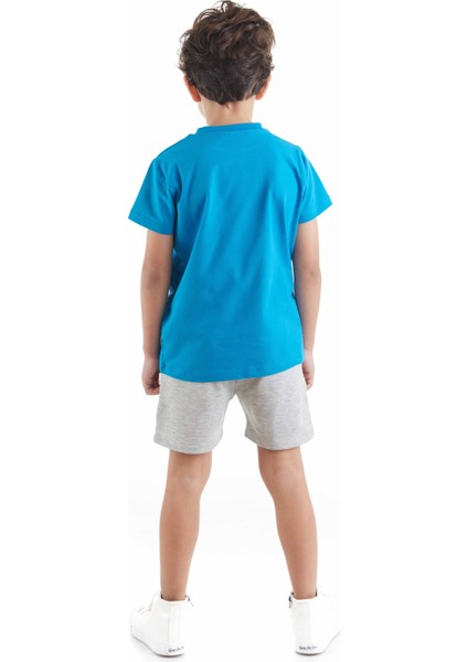 Robot Erkek Çocuk T-shirt Şort Takım