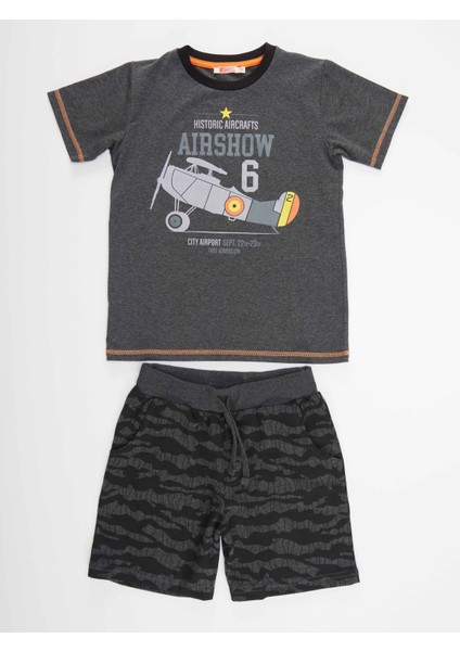Uçak Erkek Çocuk T-shirt Şort Takım modelleri