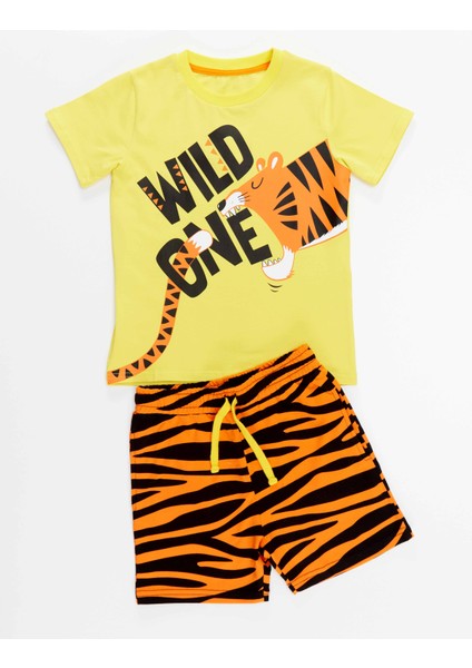 Wild One Erkek Çocuk T-shirt Şort Takım modelleri