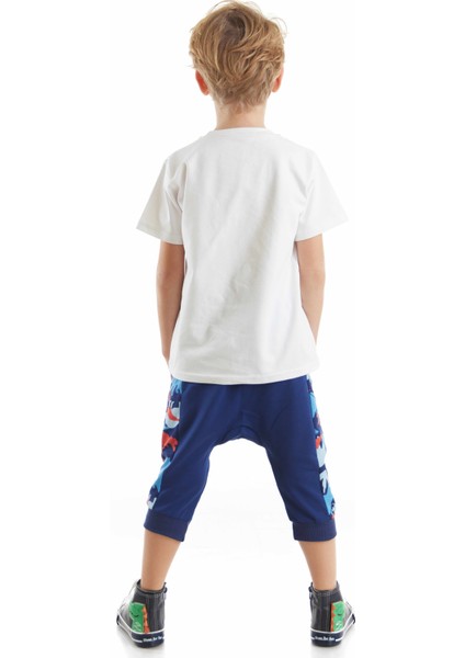 Dino Dudes Erkek Çocuk T-shirt Kapri Şort Takım fiyatları