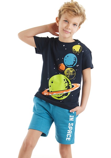 Gezegenler Erkek Çocuk T-shirt Şort Takım