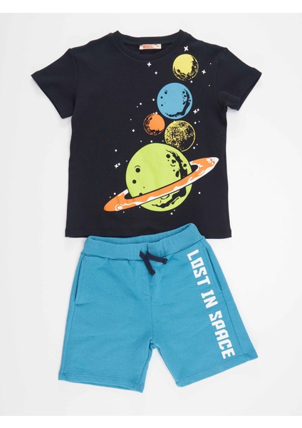 Gezegenler Erkek Çocuk T-shirt Şort Takım modelleri