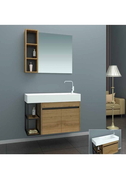 Havana 80 cm Banyo Dolabı