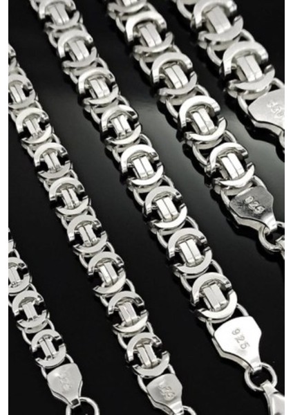 925 Ayar Gümüş Erkek Bileklik Künye Parlak 10 mm Euro Kral Model fırsatları