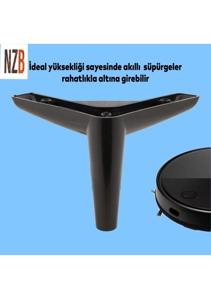 Lüks Mobilya Kanepe Sehpa Tv Ünitesi Koltuk Ayağı 12 cm Siyah Baza Ayak modelleri