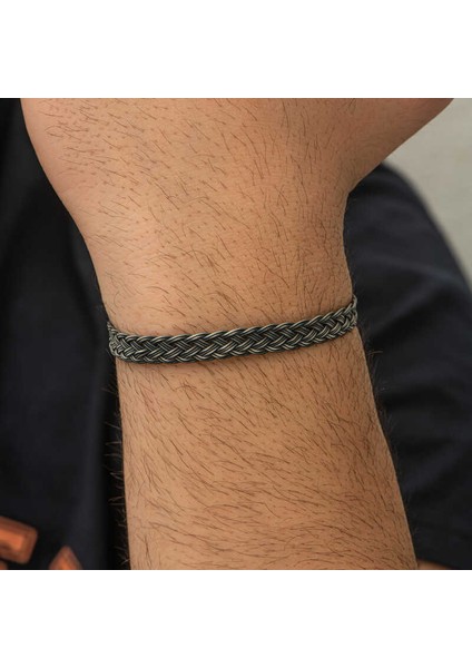 Gümüş Kazaziye Örgü Bileklik modelleri