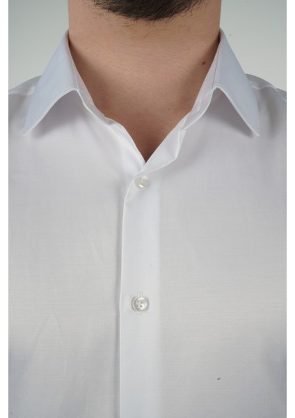 Slim Fit Saten Erkek Gömleği