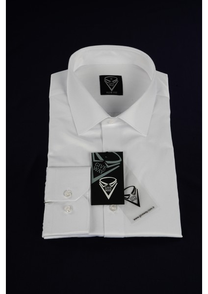 Slim Fit Saten Erkek Gömleği