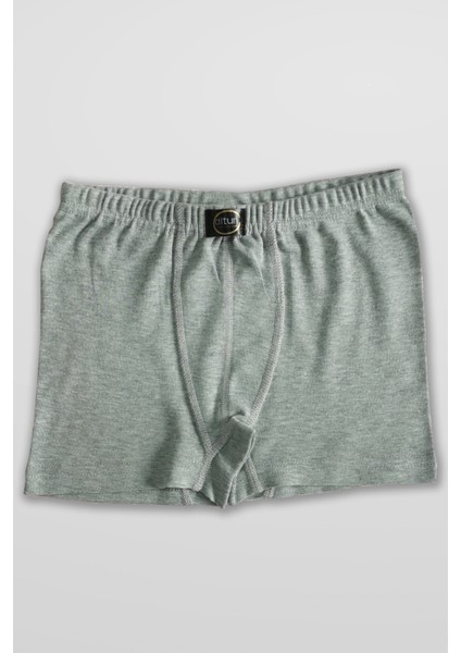 Erkek Çocuk Gri Penye Boxer