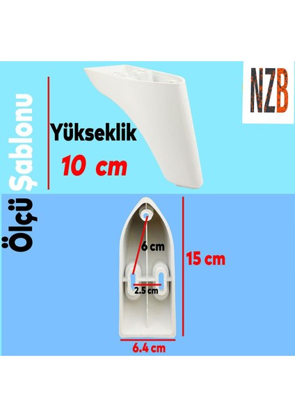 Lüks Mobilya Kanepe Sehpa Tv Ünitesi Koltuk Ayağı 10 cm Beyaz Baza Ayak fiyatları