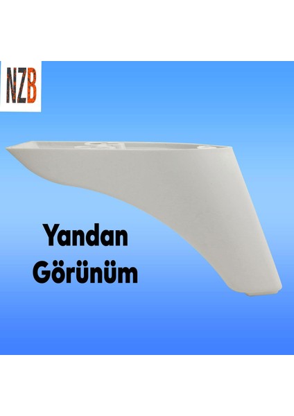 Lüks Mobilya Kanepe Sehpa Tv Ünitesi Koltuk Ayağı 10 cm Beyaz Baza Ayak fırsatları