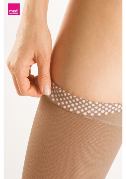 Diz Üstü Ccl2 Açık Burunlu Ten Rengi Varis Çorabı