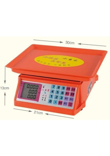 Hesaplamalı Elektronik Terazi 40KG Şarjlı Akülü Dijital Market Kantarı Hafıza 2 Taraflı Işıklı Ekran fiyatları