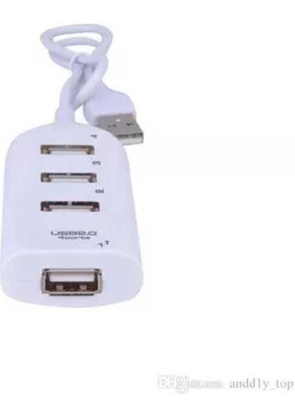 Sanec 4 Port USB Çoğaltıcı Çoklayıcı Hub USB 2.0 Çoklama PC Laptop - Beyaz modelleri