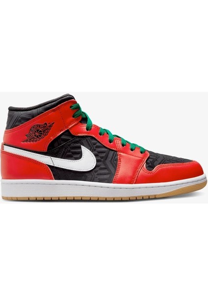 Air Jordan 1 Mid Se Christmas DQ8417-006 Erkek Basketbol Ayakkabısı