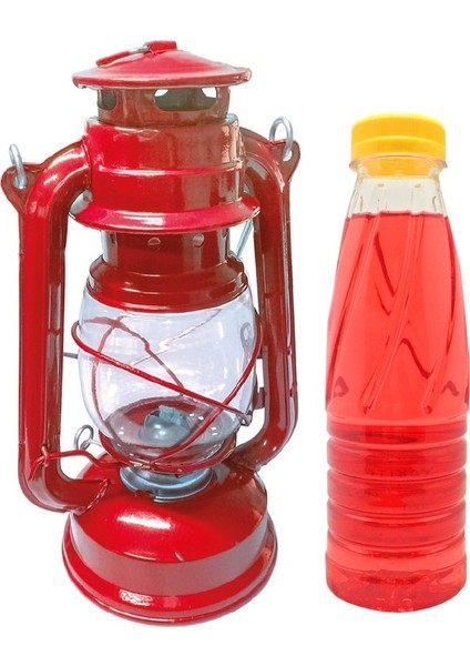 Kurtbeymutfak Klasik Gemici Feneri Büyük Boy + 400 ml Kandil Yağı + 1 M Yedek Fitik