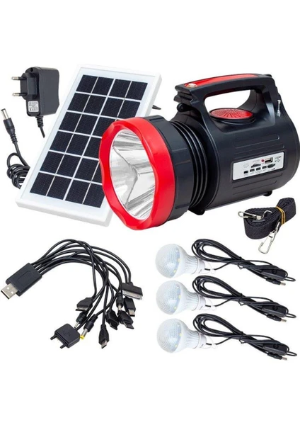 Yajia YJ-1908TSYK 10 Watt 22 Smd Led'li Solar Şarjlı El Feneri