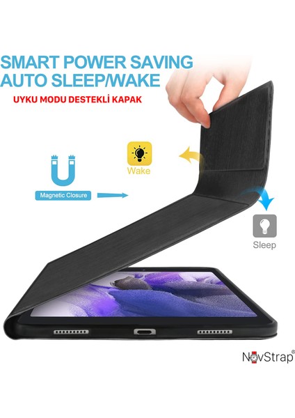 Samsung Galaxy Tab S7 Fe / S7 Plus / S8 Plus 12.4" X800 T730 T970 Bluetooth Klavyeli Kılıf
