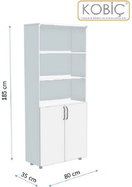 Dosya Dolabı Yarım Kapak 80X35X185 cm (BEYAZ) indirimleri