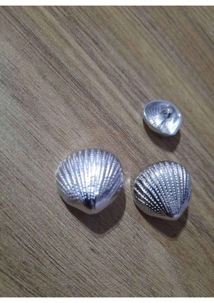 Deniz Kabuğu Özel Tasarım Metal Düğme 23 mm 1 Paket 5 Adet fiyatları
