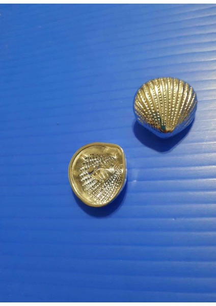 Deniz Kabuğu Özel Tasarım Metal Düğme 23 mm 1 Paket 5 Adet fırsatları