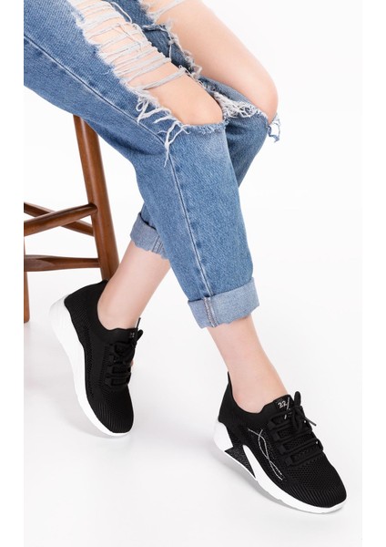 Kadın Spor Comfort Taş Detay Ayakkabı